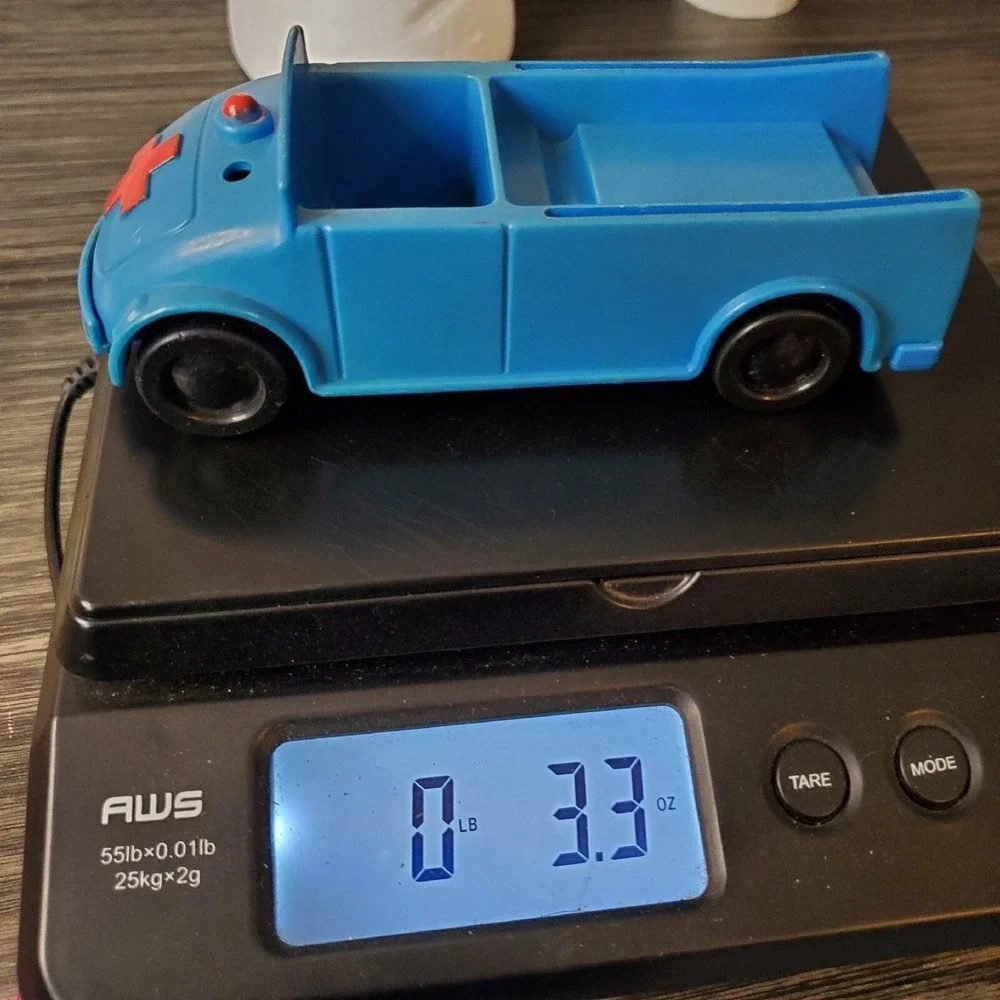 Vintage 1976 Richard Scarry Playskool Ambulance Medical‎ Truck Blue Puzzletown